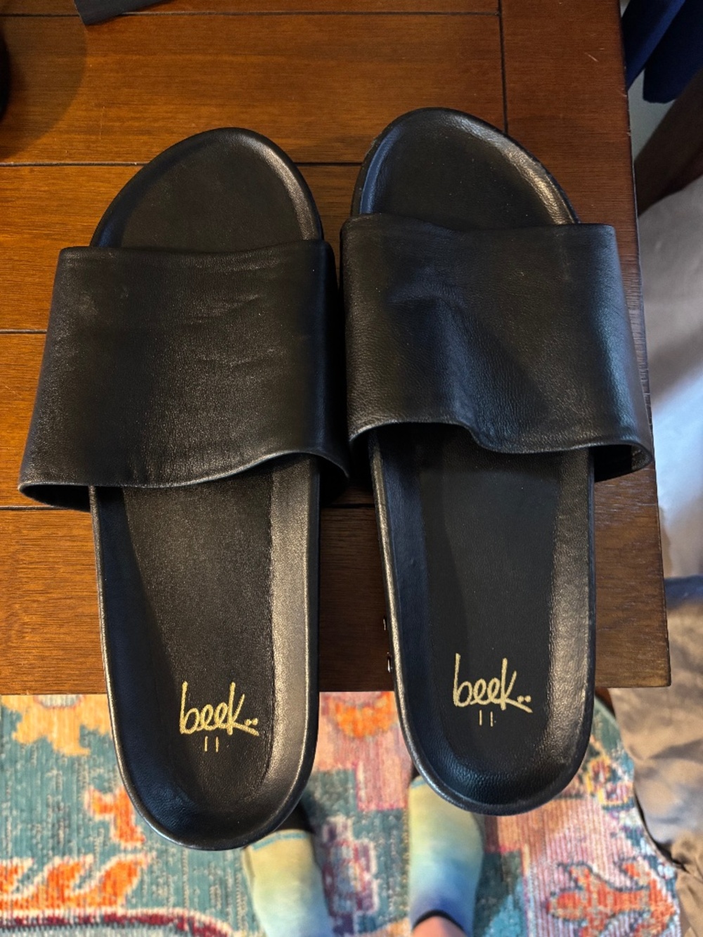 Beek Leather Slide on Sandals